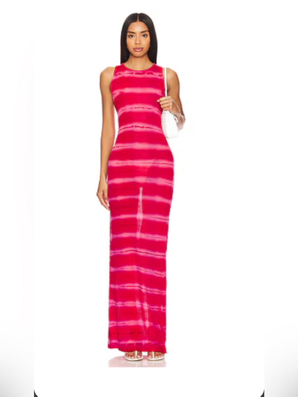 The Rio Maxi Dress in Fuchsia Tie Dye